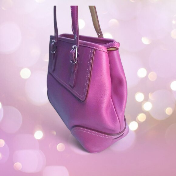 COACH Hamptons Vintage Satchel in Barbie Pink Y2K - Picture 9 of 13